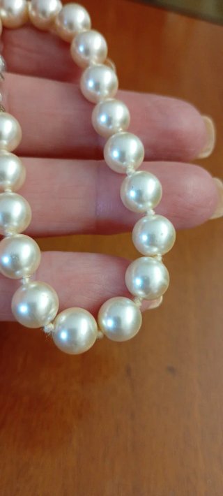 Bracciale Perle Sintetiche Chiusura Argento 925