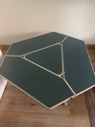 Mesa Camping Plegable Regulable Gris