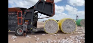 Algodón Empacadora Roundbaler