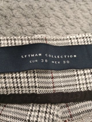 Pantalones hombre cuadros Bershka Talla M