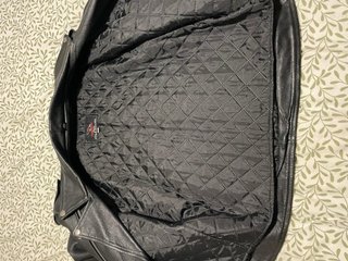 Chaqueta Biker Piel Negra Auténtica