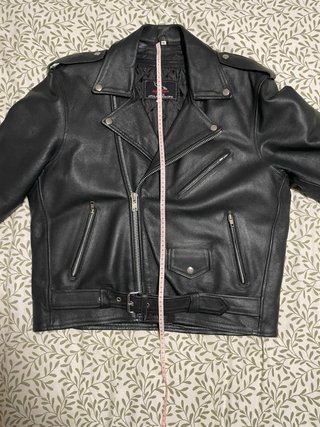 Chaqueta Biker Piel Negra Auténtica
