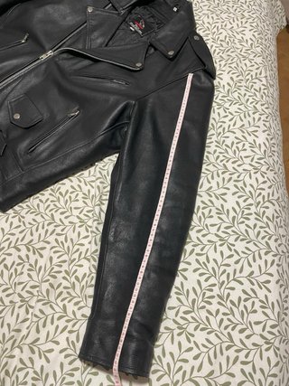 Chaqueta Biker Piel Negra Auténtica