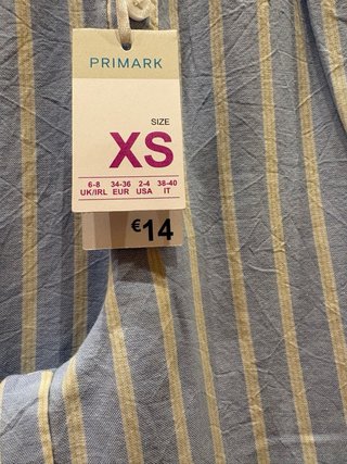 Pantalón rayas azul y blanco Primark Talla XS