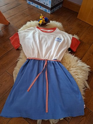 Vestido niña A076 efecto 2 piezas