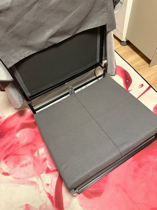 Pouf Letto Convertibile Grigio