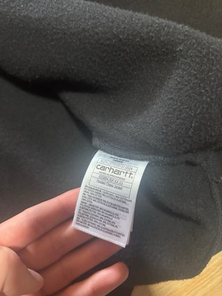 Sudadera Carhartt Negra con Cremallera