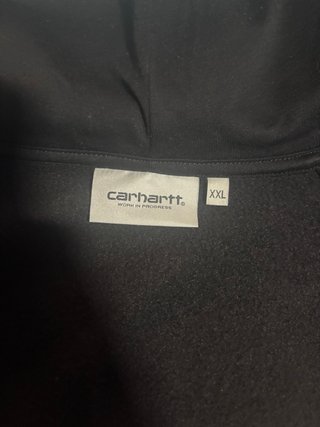 Sudadera Carhartt Negra con Cremallera
