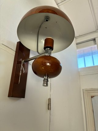 Aplique de pared vintage madera y metal