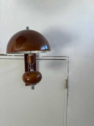 Aplique de pared vintage madera y metal
