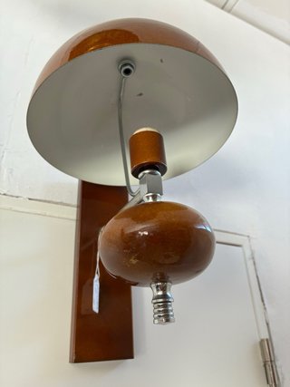 Aplique de pared vintage madera y metal