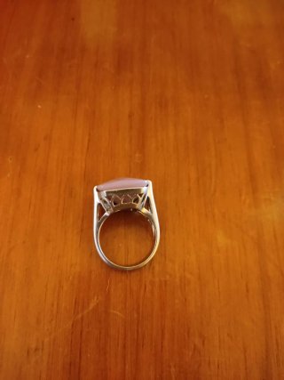Anillo de plata 925 con cuarzo morado