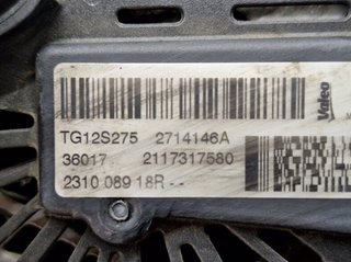 103542 alternador 2714146a. 2117317580 renault