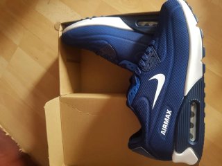 Tênis Nike Air Max Azul e Branco Novos