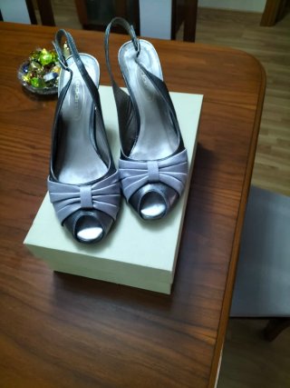 Sandalias de fiesta plateadas