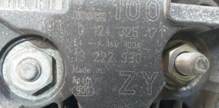 255272 alternador 0124325171 opel astra h
