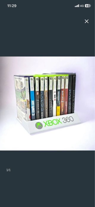 Soporte expositor juegos Xbox 360