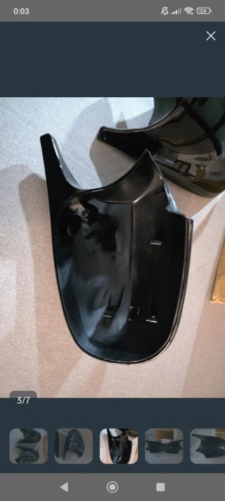 Carcasa Retrovisores BMW E90 LCI Negro Brillante