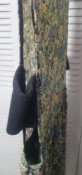 Vestido Zara floral cut-out talla L
