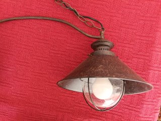 Lampada a sospensione a 2 luci in stile rustico
