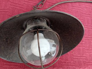 Lampada a sospensione a 2 luci in stile rustico