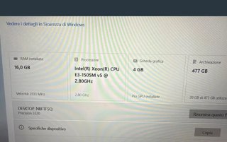 PC Portatile Dell 500GB