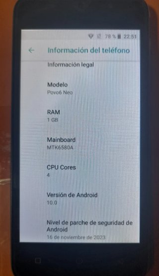 Smartphone Povo6 Neo Y Orange Hiro