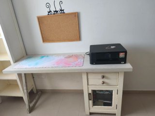 Escritorio y Estantería a Medida,estilo vintage