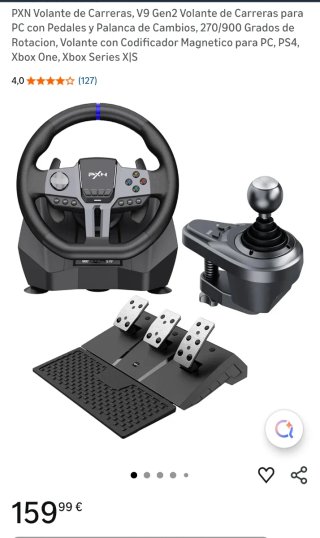 Volante Carreras PXN V9 Gen2 + Pedali + Cambio