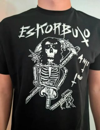 CAMISETA NEGRA - ESKORBUTO - TALLA XL y más..