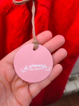 Vestido rojo corte sirena talla única