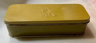 Caja Metálica Alfa Máquina Coser Herramientas/repu