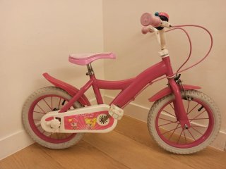 Bici infantil de 14 pulgadas rosa