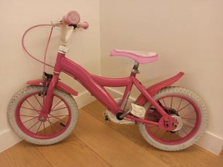 Bici infantil de 14 pulgadas rosa
