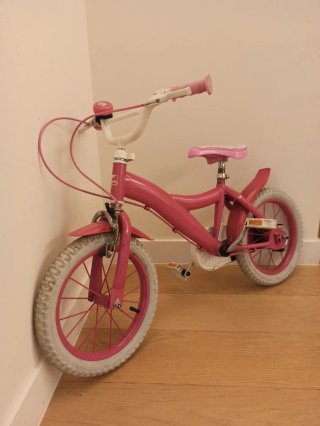 Bici infantil de 14 pulgadas rosa