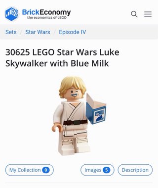 Luke Skywalker with Blue Milk 30625 Polybag Nuevo