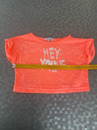 Camiseta niña naranja Hey Young T4-5