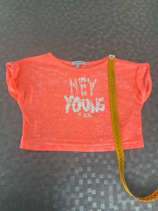 Camiseta niña naranja Hey Young T4-5