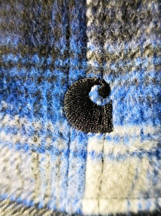 Gorra Carhartt Moreau cuadros azul y negro