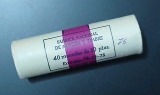 Cartucho Oficial F.N.M.T - 50 Pesetas 1975 (19-76)