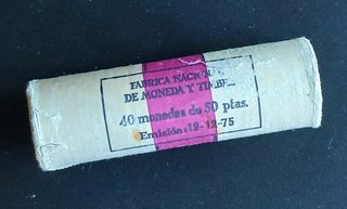 Cartucho Oficial F.N.M.T - 50 Pesetas 1975 (19-76)