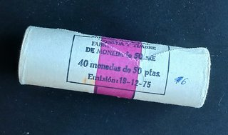 Cartucho Oficial F.N.M.T - 50 Pesetas 1975 (19-76)