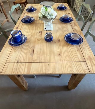 Mesa de madera industrial