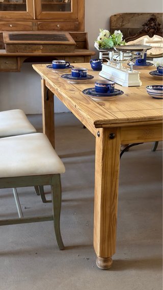 Mesa de madera industrial