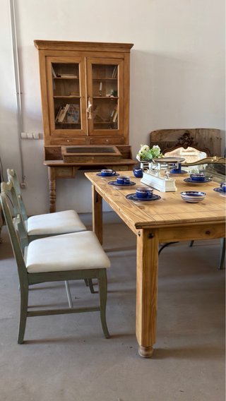 Mesa de madera industrial