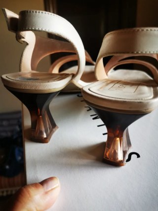 Zapatos Hispanitas Beige/Blanco Talla 39