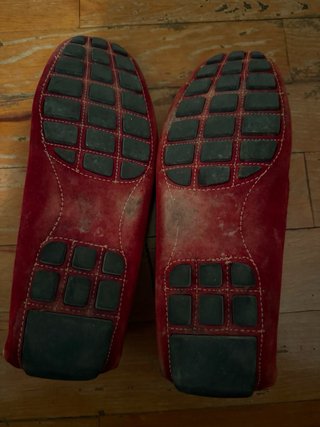 Mocasines Pollini rojos de ante