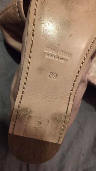 Miu Miu Bailarinas Piel Nude T 39