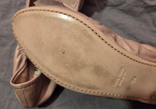 Miu Miu Bailarinas Piel Nude T 39