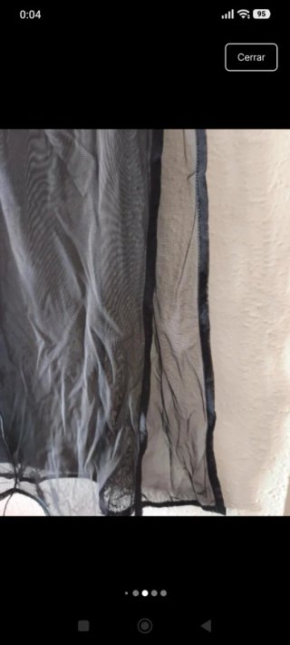 Conjunto encaje transparente talla 38